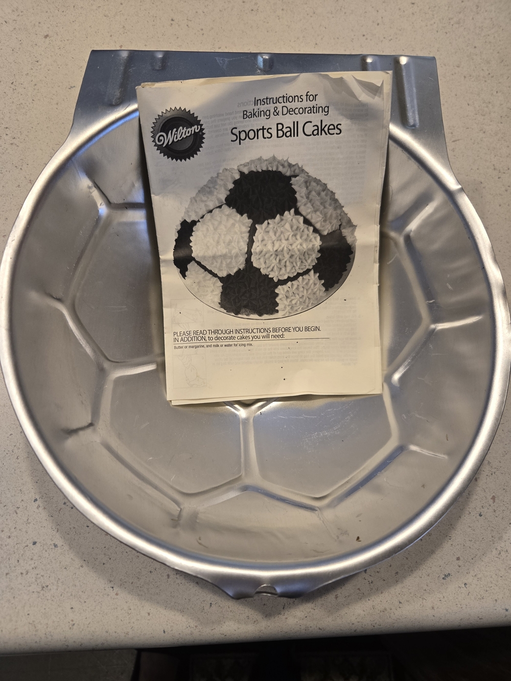 Wilton Silver Sports Ball Cake Pan - Silver